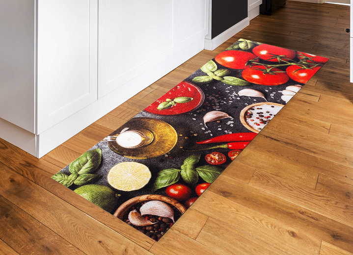 Teppiche - Küchenläufer mit rutschhemmender Rückseite, in Farbe MULTICOLOR, in Ausführung Maße: 60x115 cm Ansicht 1