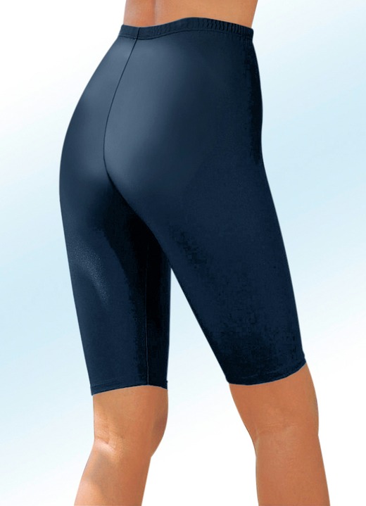 Freizeithosen - Radlerhose mit Glanz-Effekt in 6 Farben Freizeithosen - Radlerhose mit Glanz-Effekt in 6 Farben, in Größe 034 bis 050, in Farbe MARINE