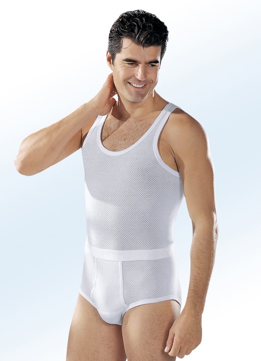 Slips & Unterhosen - Pfeilring Dreierpack Slips aus Doppelripp mit Eingriff, weiß, in Größe 005 bis 013, in Farbe WEISS Ansicht 2