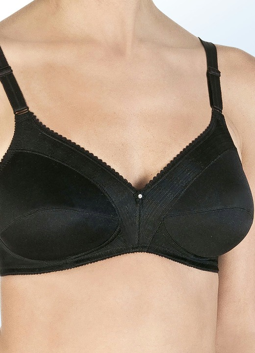 Soft-BH - Felina BH mit Strukturmuster, in Größe 075 bis 115, in Cup B, in Farbe WEISS Ansicht 21