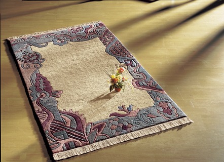 Teppiche - Brücken und Teppiche im Nepal-Stil, in Größe 011 (Brücke, ca.  60x 90 cm) bis 309 (Rundteppich, ca. Ø 200 cm), in Farbe BEIGE – Farbe BEIGE – Ansicht 