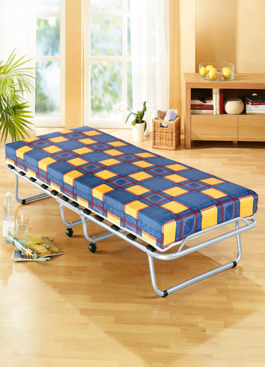 Möbel - Gästebett mit Lattenrost und Matratze, in Farbe SILBER Ansicht 1