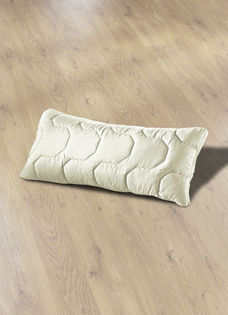 Bettwaren - Hochwertiges Dinkelkissen von f.a.n., in Größe 021 (Dinkelkissen, 40/80 cm) bis 126 (Dinkel-Nackenhörnchen), in Farbe NATUR, in Ausführung Bezug-Schurwolle und Seide