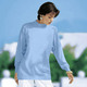 Langarm - Pullover in Feinstrick mit Schurwolle – Farbe BLEU Langarm - Pullover in Feinstrick mit Schurwolle, in Größe 036 bis 050, in Farbe WEINROT