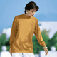 Langarm - Pullover in Feinstrick mit Schurwolle – Farbe MESSING Langarm - Pullover in Feinstrick mit Schurwolle, in Größe 036 bis 050, in Farbe WEINROT
