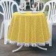 Gartentischdecken - Wind- und wetterfeste Gartentischdecke mit Fransenabschluss, in Größe 110 (Tischdecke, 110x140 cm) bis 190 (Tischdecke oval, 140x190 cm), in Farbe TANNE – Farbe GELB – Ansicht 1