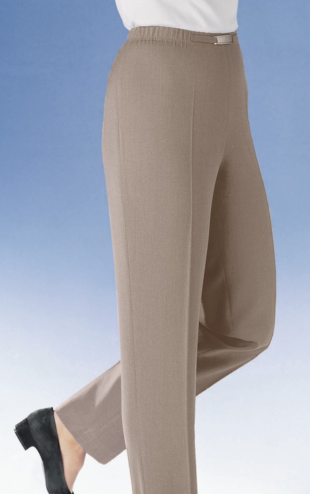 Hosen in Schlupfform - Hose mit Metallzier am Bund in 8 Farben, in Größe 018 bis 275, in Farbe MARINE Ansicht 2