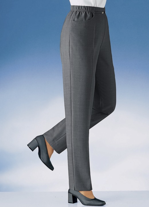 Hosen in Schlupfform - Hose in Schlupfform in 10 Farben, in Größe 019 bis 235, in Farbe HELLGRAU MEL. Ansicht 2