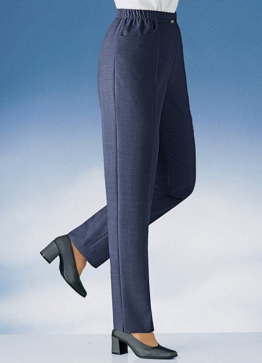 Hosen in Schlupfform - Hose in Schlupfform in 10 Farben, in Größe 019 bis 235, in Farbe RAUCHBLAU MEL. Ansicht 10