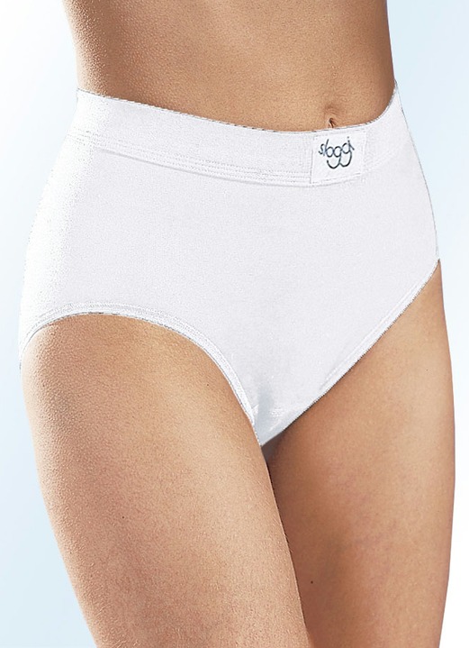 Slips - sloggi Double Comfort Zwierpack Maxi-Slips mit BIO-Baumwolle, in Größe 038 bis 050, in Farbe SCHWARZ Ansicht 3