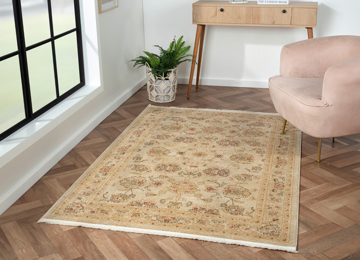 Teppiche - Brücke und Teppiche in imposanter Orient-Optik und kräftigen Farben, in Größe 185 (Brücke, 140x200 cm) bis 282 (Teppich, 200x290 cm), in Farbe CREME Ansicht 1