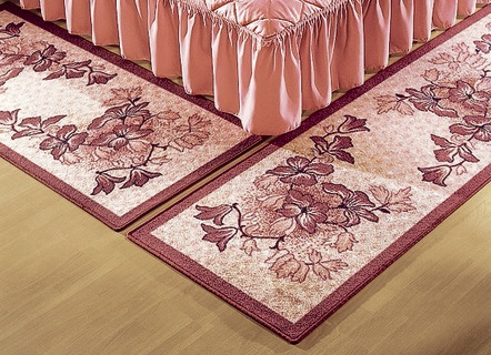 Teppiche - Bettumrandung mit beschichteter Rückseite, in Farbe HELLBLAU