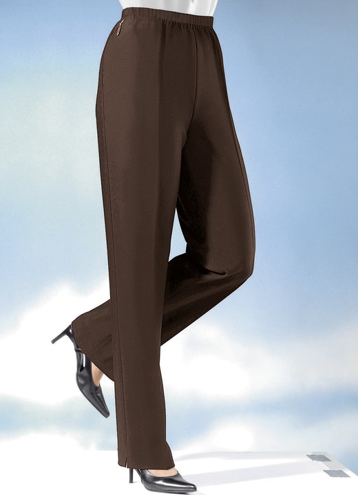 Hosen in Schlupfform - Hose in bequemer Schlupfform  in 8 Farben, in Größe 020 bis 062, in Farbe ECRU Ansicht 4