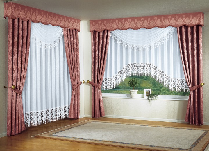 Klassisch - C-Bogen-Store mit Plauener Spitze Ansicht 3 Klassisch - C-Bogen-Store mit Plauener Spitze, in Größe 060 (100x300 cm) bis 161 (175x600 cm), in Farbe WEISS Ansicht 3