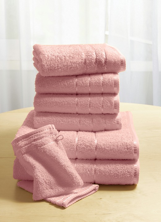 Handtücher - Weiche Walkfrottier-Handtücher aus dichtem Schlingenflor Ansicht 4 Handtücher - Weiche Walkfrottier-Handtücher aus dichtem Schlingenflor, in Größe 200 (2 Handtücher, 50x90 cm) bis 210 (10-teiliges Sparset), in Farbe BEIGE Ansicht 4