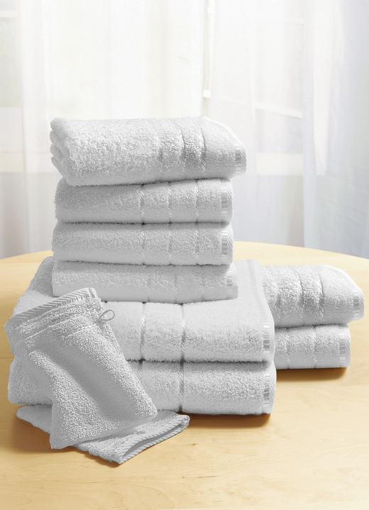 Handtücher - Weiche Walkfrottier-Handtücher aus dichtem Schlingenflor Ansicht 19 Handtücher - Weiche Walkfrottier-Handtücher aus dichtem Schlingenflor, in Größe 200 (2 Handtücher, 50x90 cm) bis 210 (10-teiliges Sparset), in Farbe BEIGE Ansicht 19