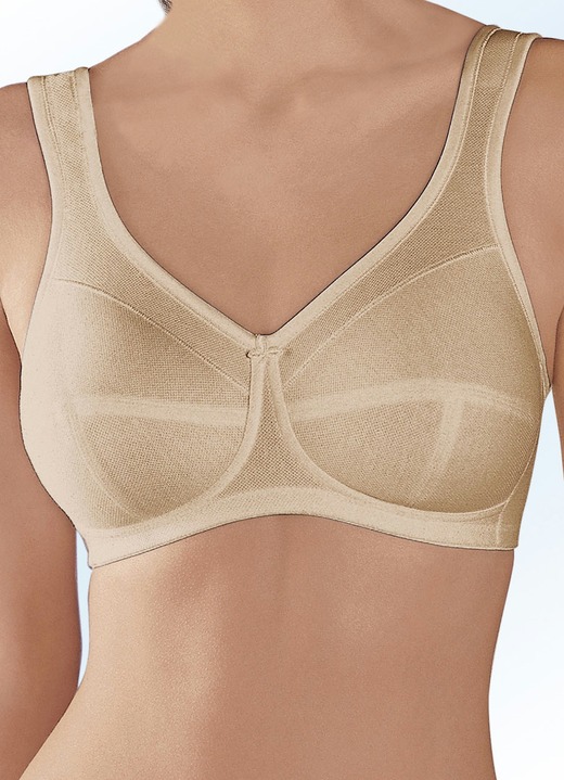 Soft-BH - Anita Entlastungs-BH mit Baumwoll-Pikee, in Größe 075 bis 120, in Cup D, in Farbe WEISS Ansicht 11