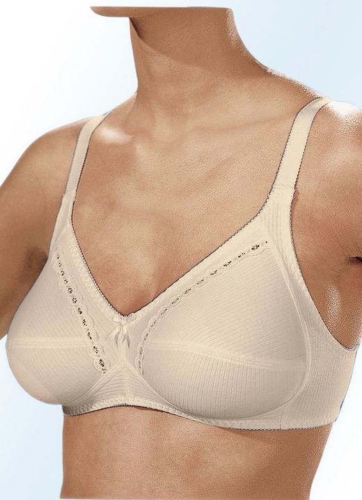 Soft-BH - Naturana Zweierpack  BH mit dekorativem Spitzenband in den Cups Ansicht 5 Soft-BH - Naturana Zweierpack  BH mit dekorativem Spitzenband in den Cups, in Größe 075 bis 100, in Cup C, in Farbe 2X WEISS Ansicht 5