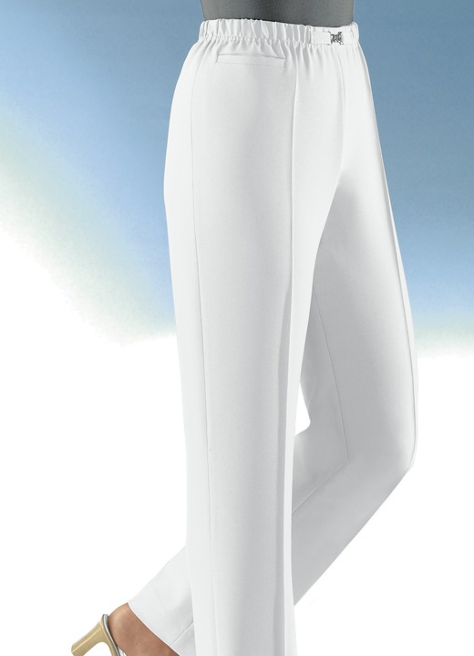 Hosen in Schlupfform - Hose in Schlupfform in 8 Farben, in Größe 019 bis 054, in Farbe HELLBEIGE Ansicht 9