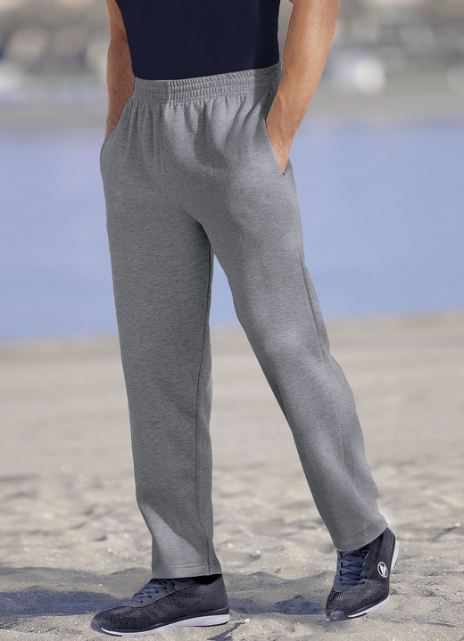 Freizeithosen - Jogginghose aus reiner Baumwolle in 5 Farben, in Größe 046 bis 058, in Farbe MARINE Ansicht 4