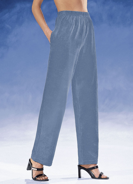 Freizeithosen - Hose mit komfortablem Dehnbund, in Größe 018 bis 060, in Farbe SCHWARZ Ansicht 8