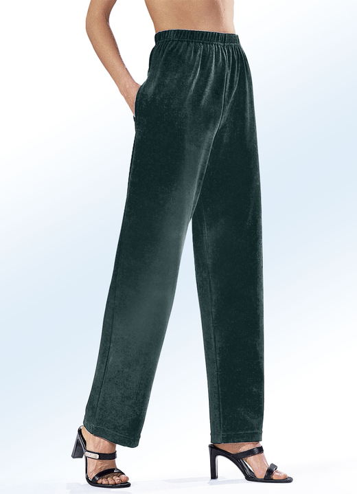 Freizeithosen - Hose mit komfortablem Dehnbund, in Größe 018 bis 060, in Farbe PETROL Ansicht 4