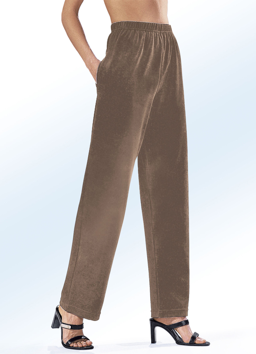 Freizeithosen - Hose mit komfortablem Dehnbund, in Größe 018 bis 060, in Farbe SCHWARZ Ansicht 5