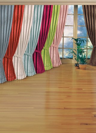 Fensterdekoration aus schwerer Thermo-Chenille-Qualität