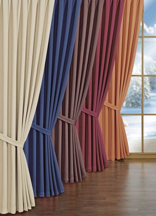 Pflegeleichte Energiespar-Verdunkelungs-Schals