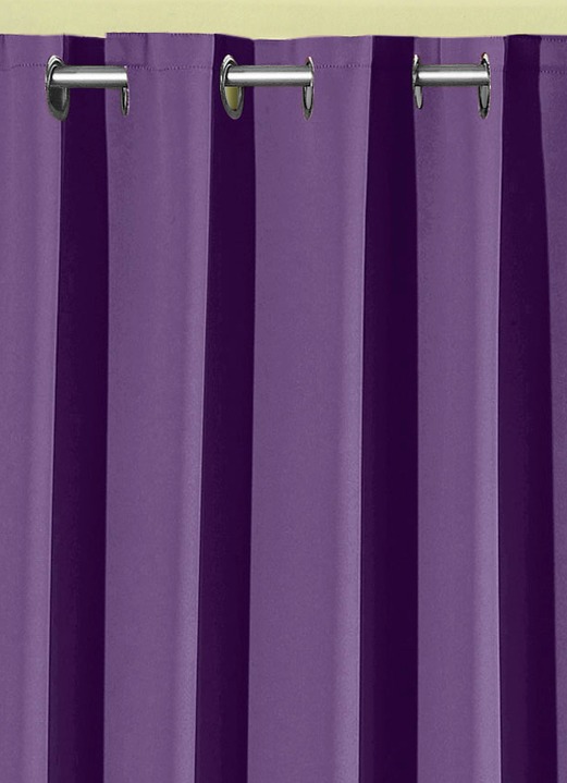 Klassisch - Pflegeleichte Energiespar-Verdunkelungs-Schals, in Größe 119 (H150xB140 cm) bis 271 (H245xB140 cm), in Farbe CAMEL, in Ausführung Mit Schlaufen Ansicht 12