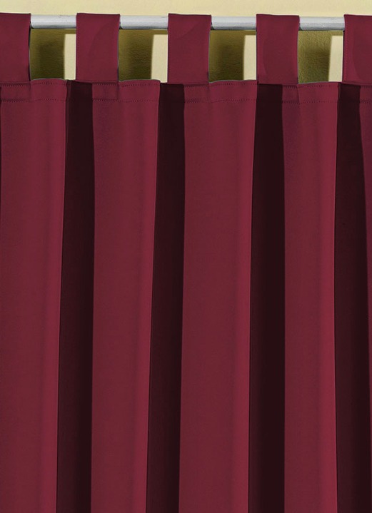 Klassisch - Pflegeleichte Energiespar-Verdunkelungs-Schals, in Größe 119 (H150xB140 cm) bis 271 (H245xB140 cm), in Farbe CAMEL, in Ausführung Mit Schlaufen Ansicht 34