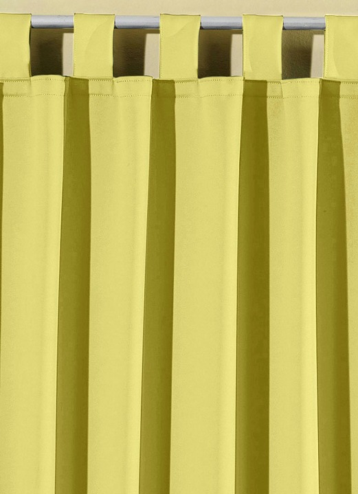 Klassisch - Pflegeleichte Energiespar-Verdunkelungs-Schals, in Größe 119 (H150xB140 cm) bis 271 (H245xB140 cm), in Farbe CAMEL, in Ausführung Mit Schlaufen Ansicht 25