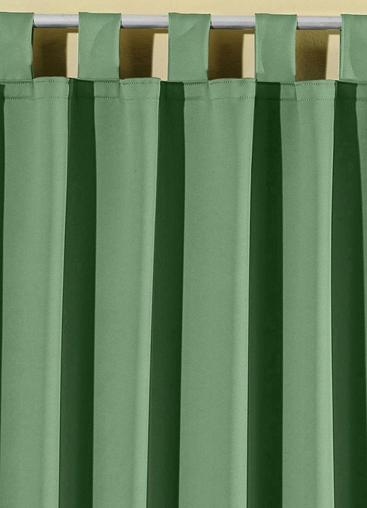 Klassisch - Pflegeleichte Energiespar-Verdunkelungs-Schals, in Größe 119 (H150xB140 cm) bis 271 (H245xB140 cm), in Farbe CAMEL, in Ausführung Mit Schlaufen Ansicht 3