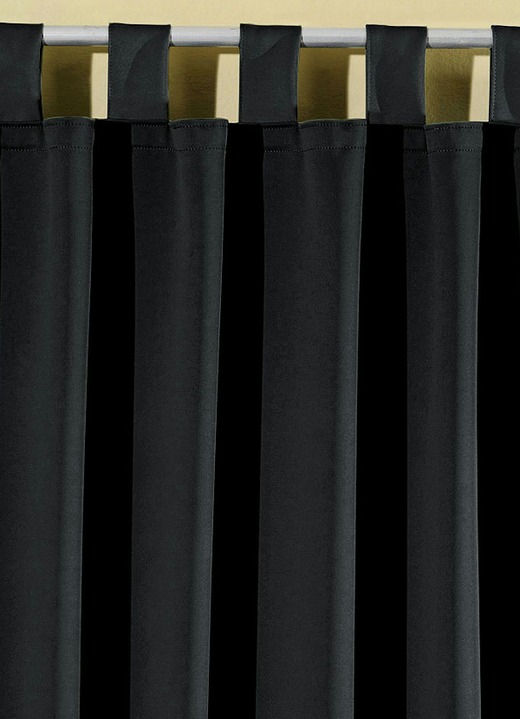 Klassisch - Pflegeleichte Energiespar-Verdunkelungs-Schals, in Größe 119 (H150xB140 cm) bis 271 (H245xB140 cm), in Farbe CAMEL, in Ausführung Mit Schlaufen Ansicht 15