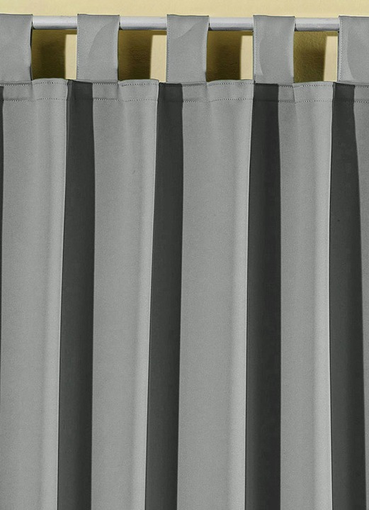 Klassisch - Pflegeleichte Energiespar-Verdunkelungs-Schals, in Größe 119 (H150xB140 cm) bis 271 (H245xB140 cm), in Farbe CAMEL, in Ausführung Mit Schlaufen Ansicht 18