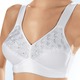 Soft-BH - Speidel Zweierpack BH mit Stickerei in den Obercups, in Größe 080 bis 110, in Cup B, in Farbe 2X WEIß
