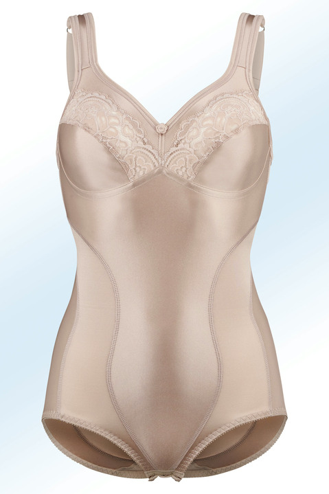 Korseletts - Swegmark of Sweden Hosenkorselett mit Verstärkungen, in Größe 075 bis 125, in Cup C, in Farbe WEISS Ansicht 3