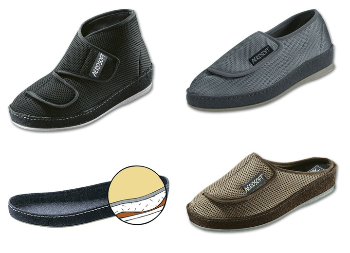 Stiefel & Stiefeletten - Klima-Klettschuh mit durchgehender, patentierter Filzschalensohle, in Größe 036 bis 046, in Farbe SCHWARZ, in Ausführung Klima-Klett-Pantolette Ansicht 3