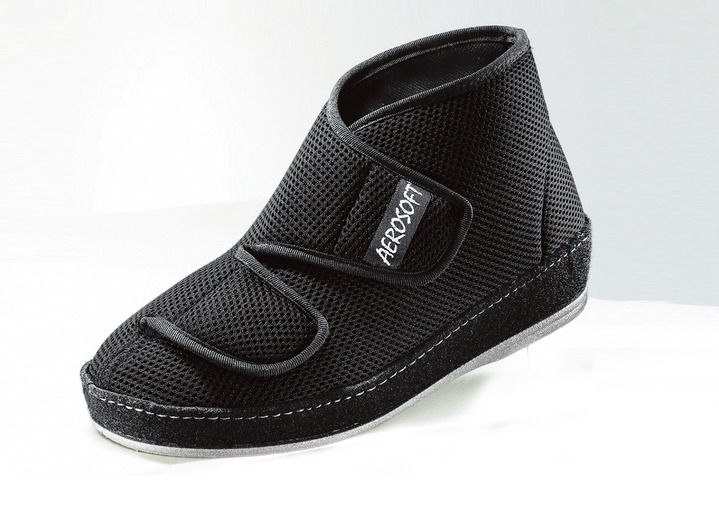 Stiefel & Stiefeletten - Klima-Klettschuh mit durchgehender, patentierter Filzschalensohle, in Größe 036 bis 046, in Farbe SCHWARZ, in Ausführung Klima-Klett-Pantolette Ansicht 4