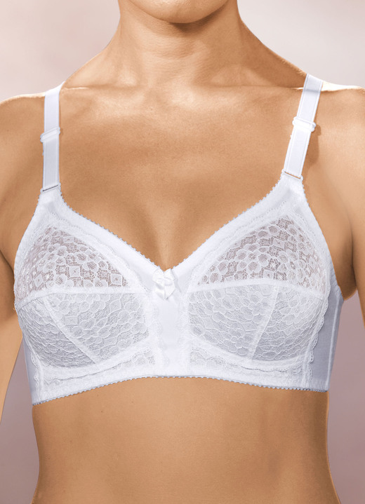 Soft-BH - Format BH mit unterlegten Spitzencups, in Größe 075 bis 110, in Cup G, in Farbe BLEU Ansicht 5