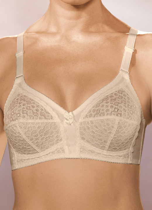 Soft-BH - Format BH mit unterlegten Spitzencups Ansicht 3 Soft-BH - Format BH mit unterlegten Spitzencups, in Größe 075 bis 110, in Cup A, in Farbe WEISS Ansicht 3