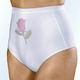 Slips - Fünferpack Slips mit Rosendruck, in Größe 038 bis 060, in Farbe WEISS BEDRUCKT – Farbe WEISS BEDRUCKT – Ansicht 1