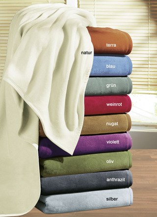 Hochwertige Schlafdecke, 2er-Set, mit Veloursband-Einfassung