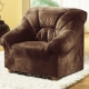 Sessel - Polstermöbel in verschiedenen Bezugsvarianten – Farbe MOKKA – Ansicht 3 Sessel - Polstermöbel in verschiedenen Bezugsvarianten, in Farbe BEIGE, in Ausführung Hocker – Farbe MOKKA – Ansicht 3
