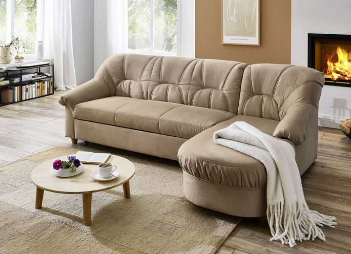 Sessel - Polstermöbel in verschiedenen Bezugsvarianten Ansicht 2 Sessel - Polstermöbel in verschiedenen Bezugsvarianten, in Farbe BEIGE, in Ausführung Hocker Ansicht 2