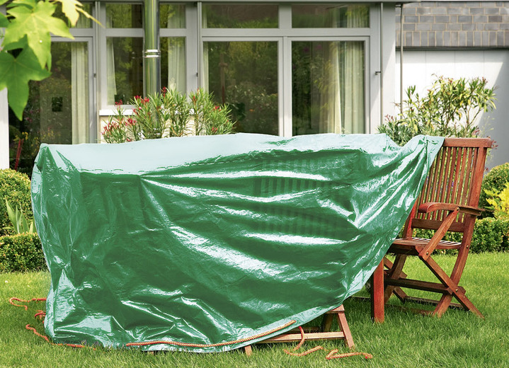 Gartengeräte und Zubehör - Schutzhüllen für Gartenmöbel und Polsterauflagen, in Farbe GRAU, in Ausführung Tasche für 4 Hochlehner-Auflagen Ansicht 2