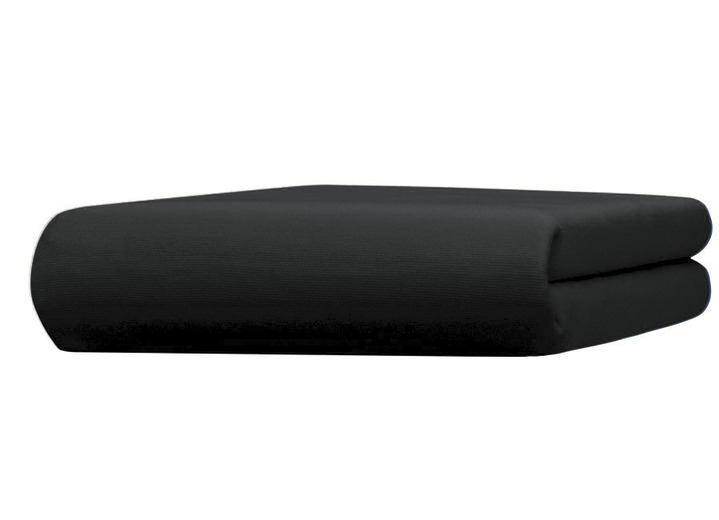 Spannbetttücher - Edel-Jersey-Spannbetttuch mit Elasthan, in Größe 133 (1x 90–120/190–220 cm, Matratzenhöhe 18–35 cm) bis 938 (1x 180–200/200–220 cm, für Topperhöhe 4–10 cm), in Farbe MITTELBLAU, in Ausführung Edel-Jersey-Stretch Deluxe Ansicht 8