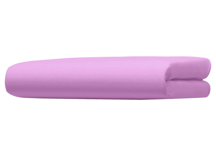 Spannbetttücher - Luxuszwirn-Jersey-Spannbetttuch mit Elasthan, in Größe 133 (1 Spannbetttuch, 90-120/200-220 cm) bis 138 (1 Spannbetttuch, 180-200/ 200-220 cm), in Farbe LAVENDEL Ansicht 1