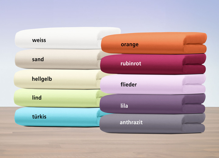 Spannbetttücher - Strapazierfähiges Multi-Stretch-Jersey-Spannbetttuch, in Größe 133 (1 Spannbetttuch, 90–100/200 cm) bis 138 (1 Spannbetttuch, 180–200/200 cm), in Farbe SAND Ansicht 2