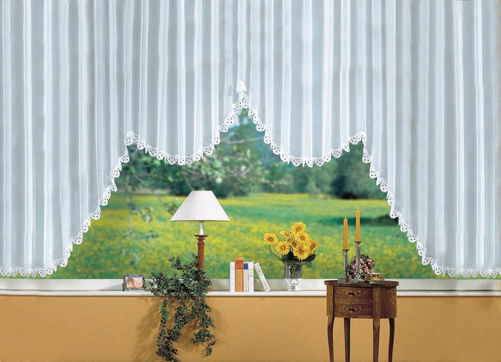 Klassisch - M-Bogen-Store Ansicht 2 Klassisch - M-Bogen-Store, in Größe 060 (100x300 cm) bis 167 (H175xB900 cm), in Farbe WEISS Ansicht 2